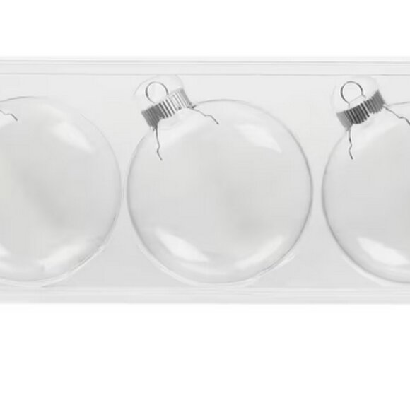 Make Market DIY 3 PC Glass Ornaments for Customized Crafts/Holiday - Picture 2 of 6